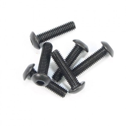FTX Button Head Hex Screw M3*12 6pcs